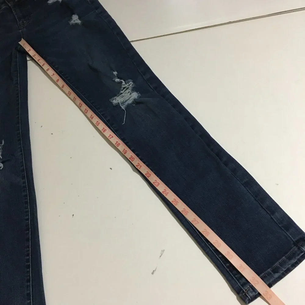 American Eagle Skinny Extreme Flex Mens Jeans Size 30x34 Distressed - Picture 9 of 10